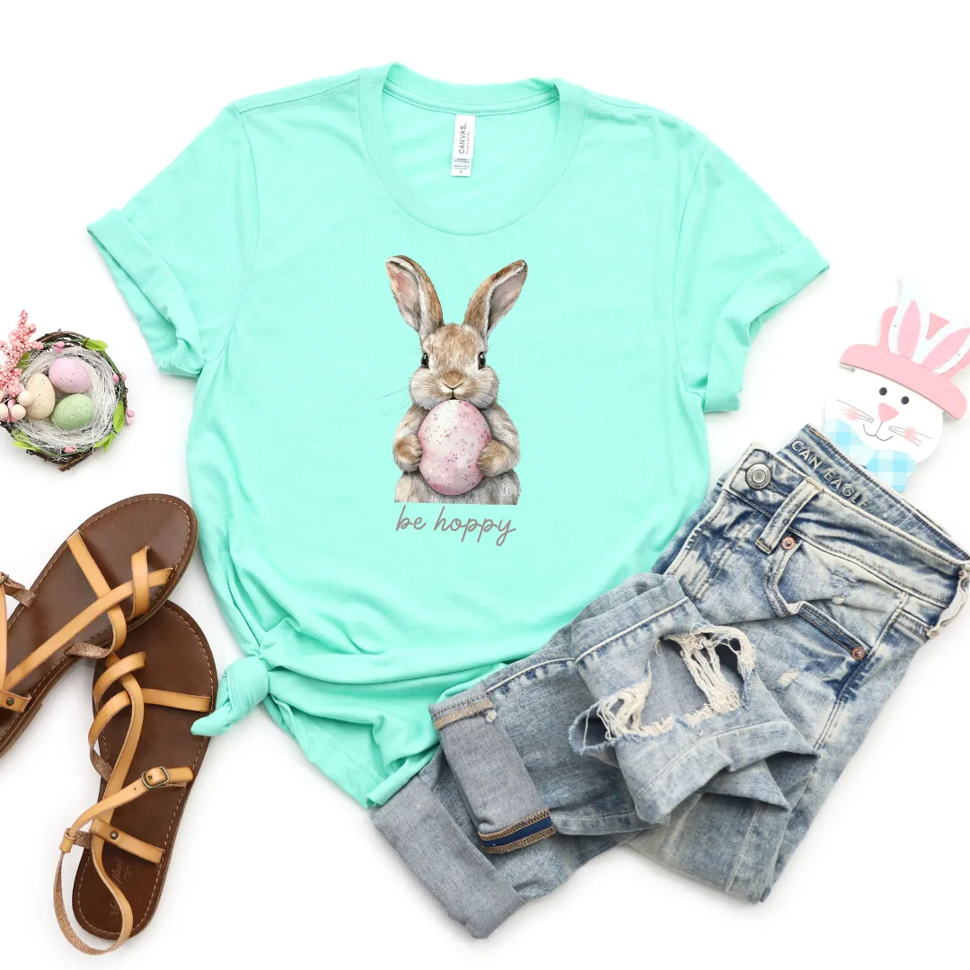 💙 Be Hoppy Bunny Cozy T-Shirt