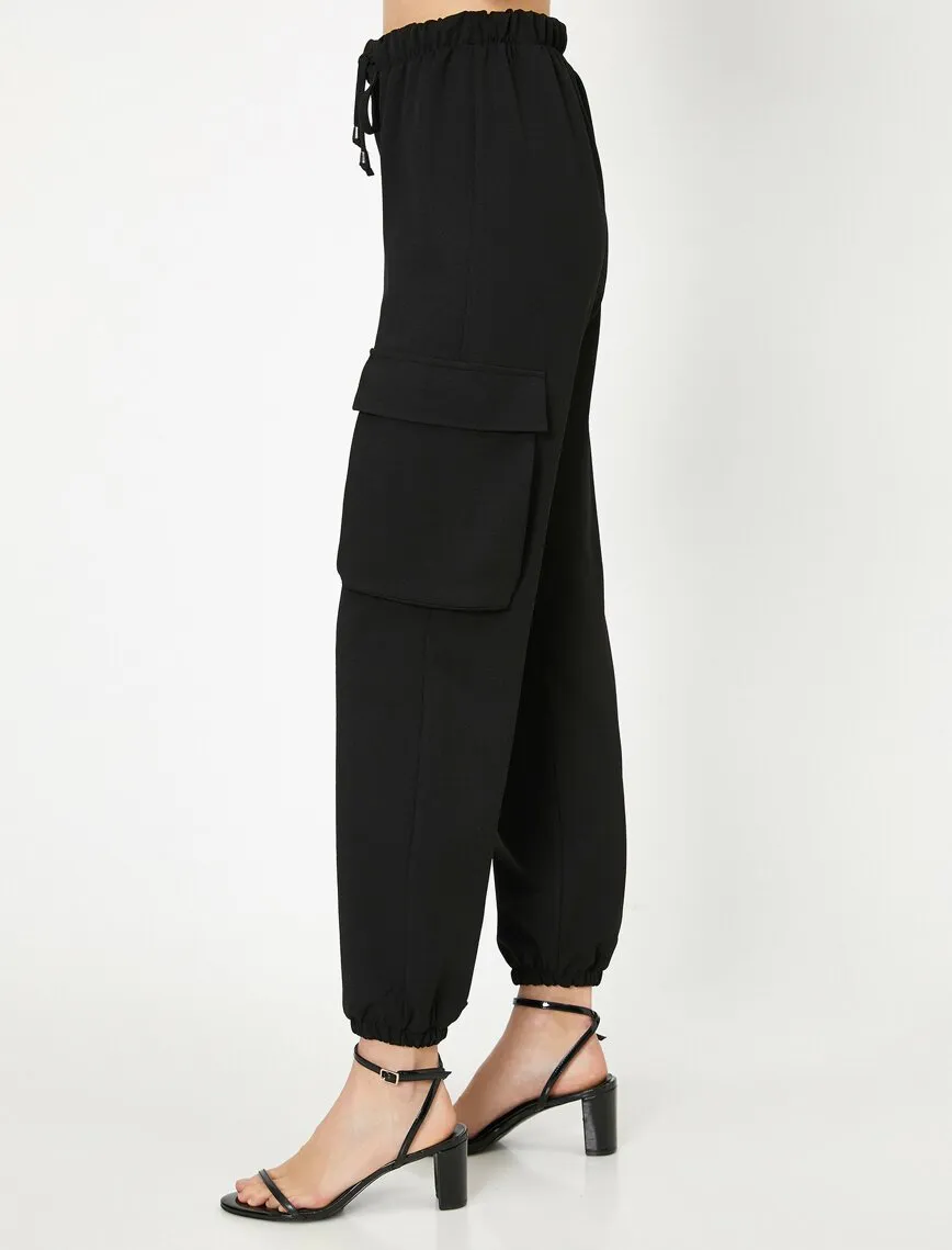 16325 Black Tie Waist Trousers