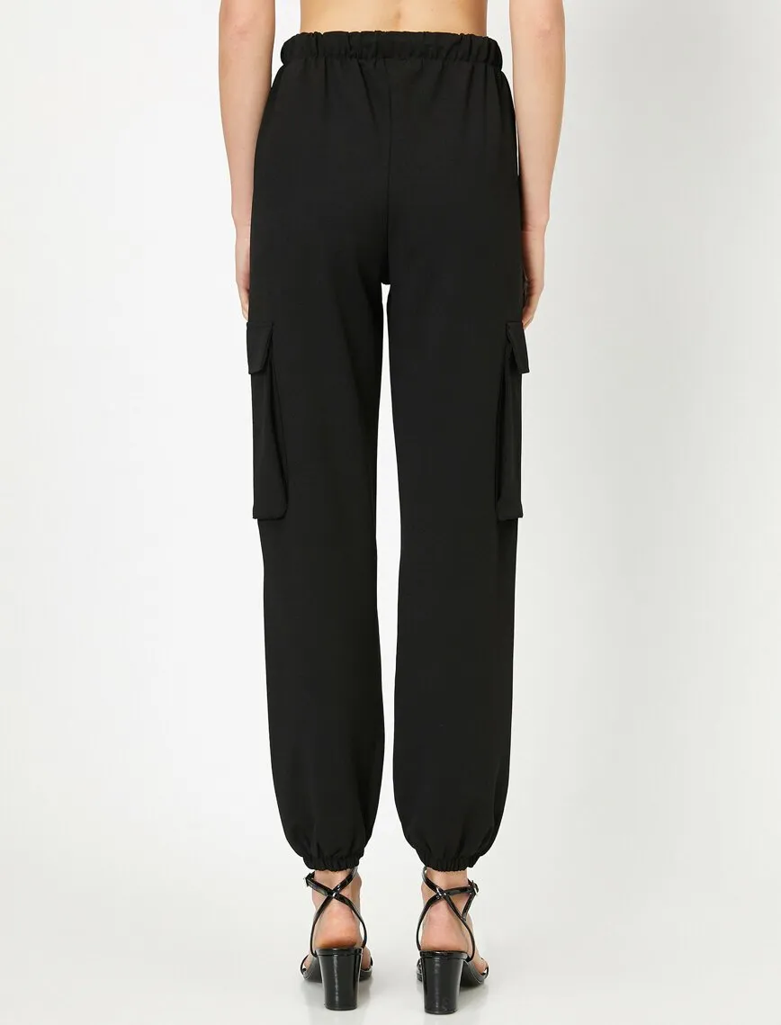 16325 Black Tie Waist Trousers