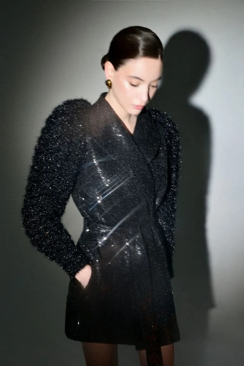 ANNA JACKET WITH KNITTED SLEEVES