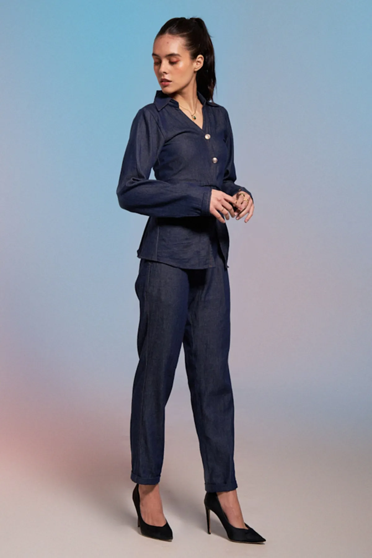 Blue Denim Shirt & Pants