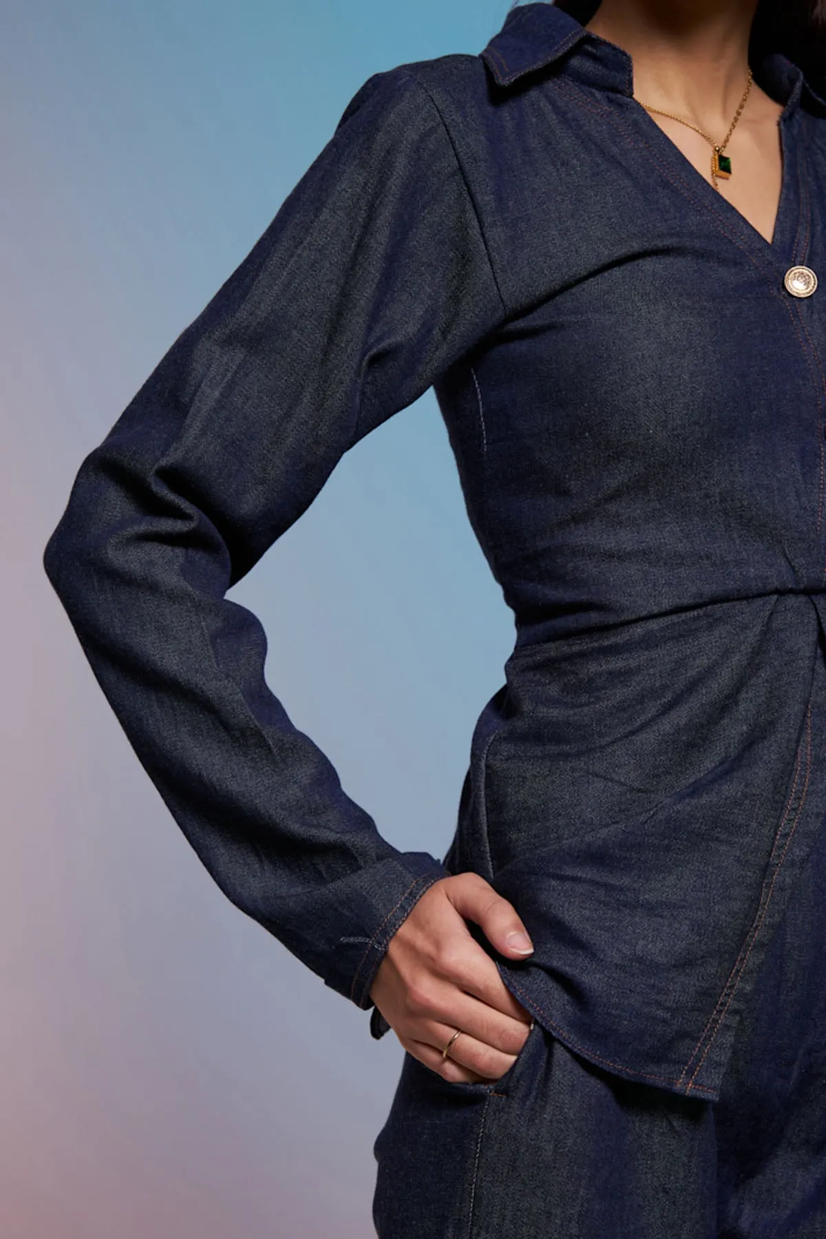 Blue Denim Shirt & Pants