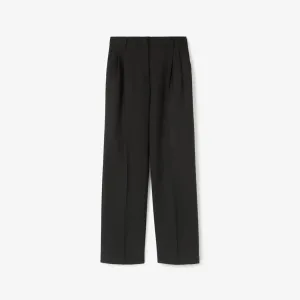 BURBERRY WOOL WIDE-LEG TROUSERS