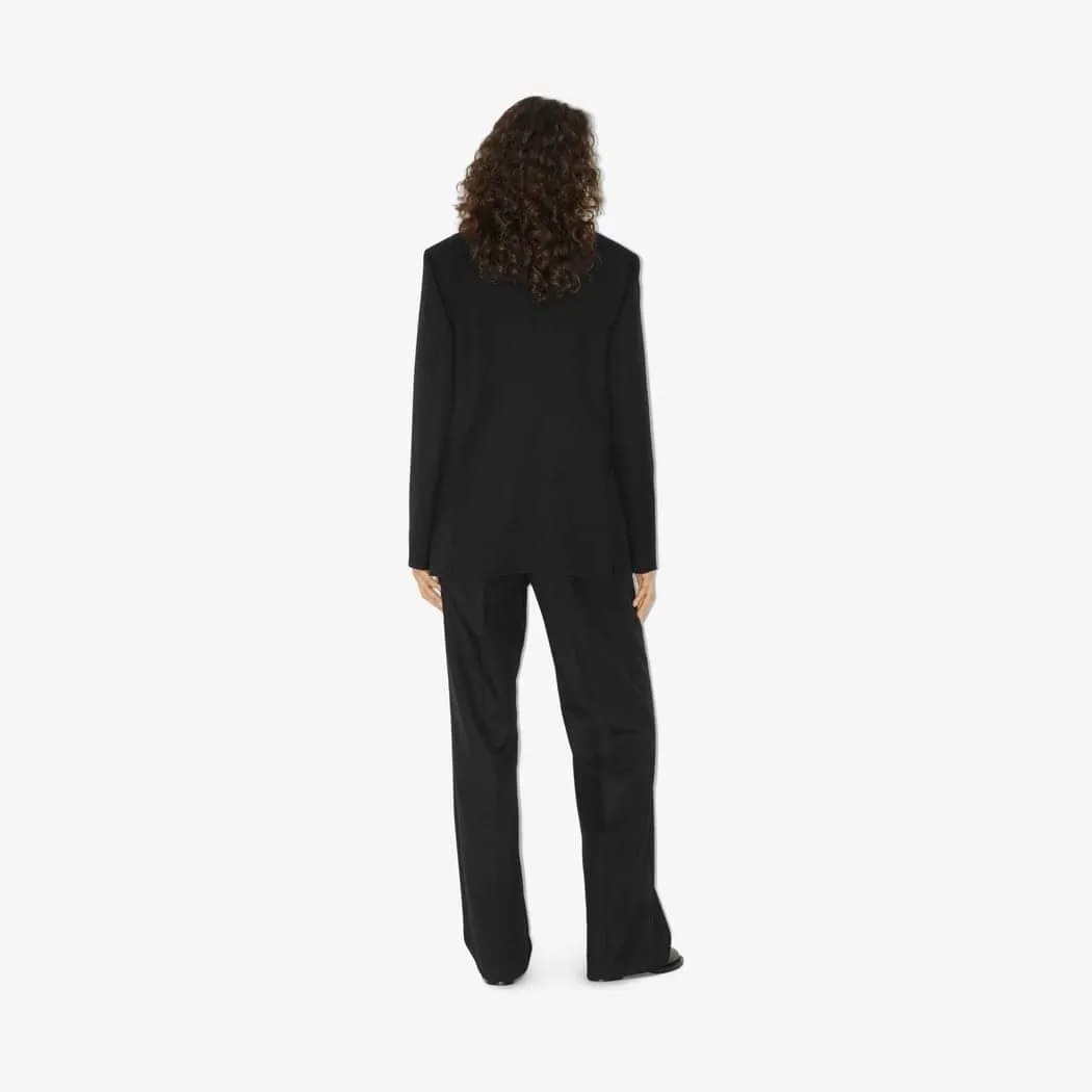 BURBERRY WOOL WIDE-LEG TROUSERS