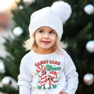 Candy Cane Christmas Crew Family Matching Shirts Sweatshirts Mommy and Me