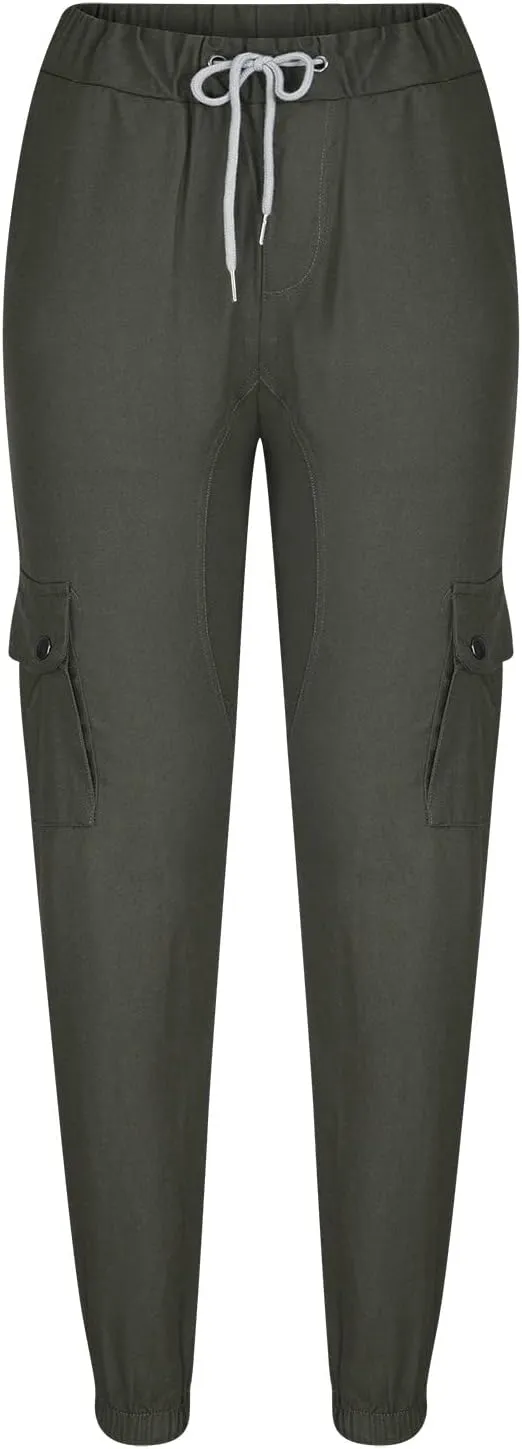 Cargo Sweatpants for Men Multi Pockets Skinny-Fit Slacks Tapered Loose Trousers Outdoor Fashion Slim Sport Pants