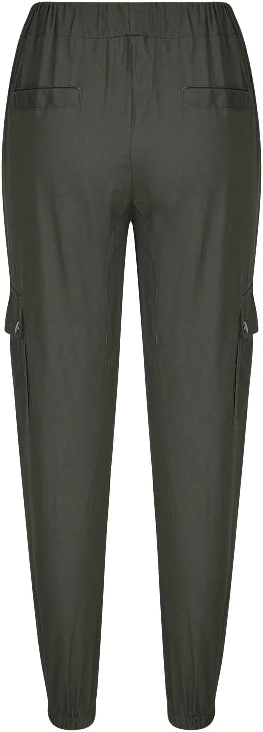 Cargo Sweatpants for Men Multi Pockets Skinny-Fit Slacks Tapered Loose Trousers Outdoor Fashion Slim Sport Pants