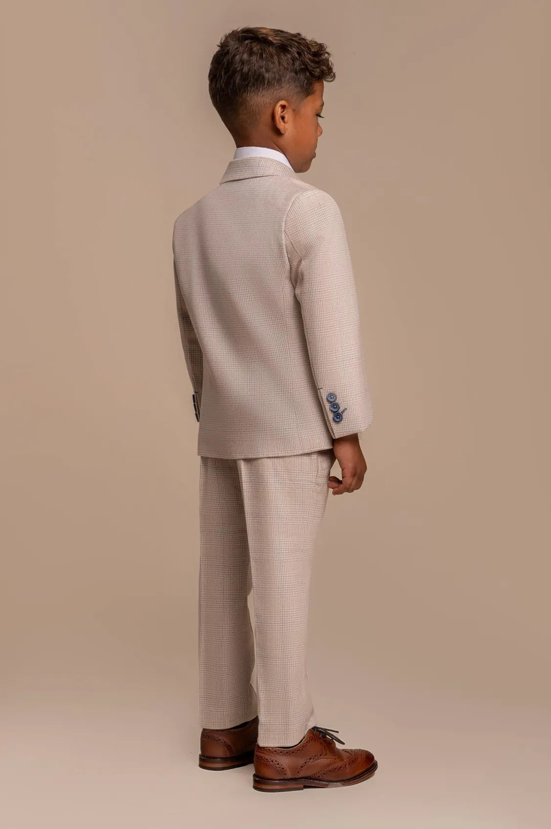 Cavani Boys Caridi Beige Suit