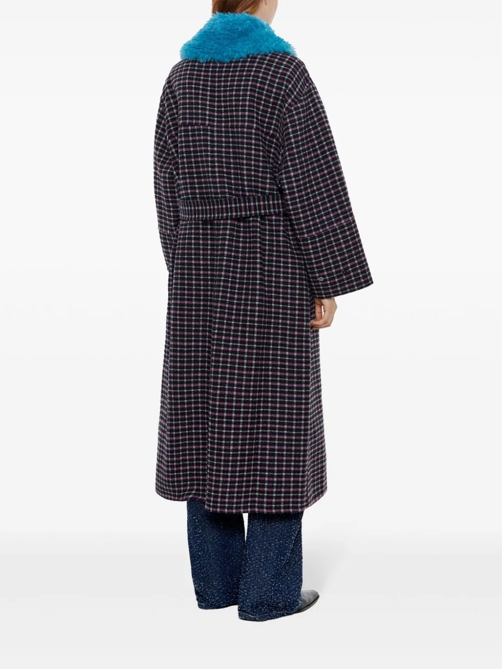 checked coat