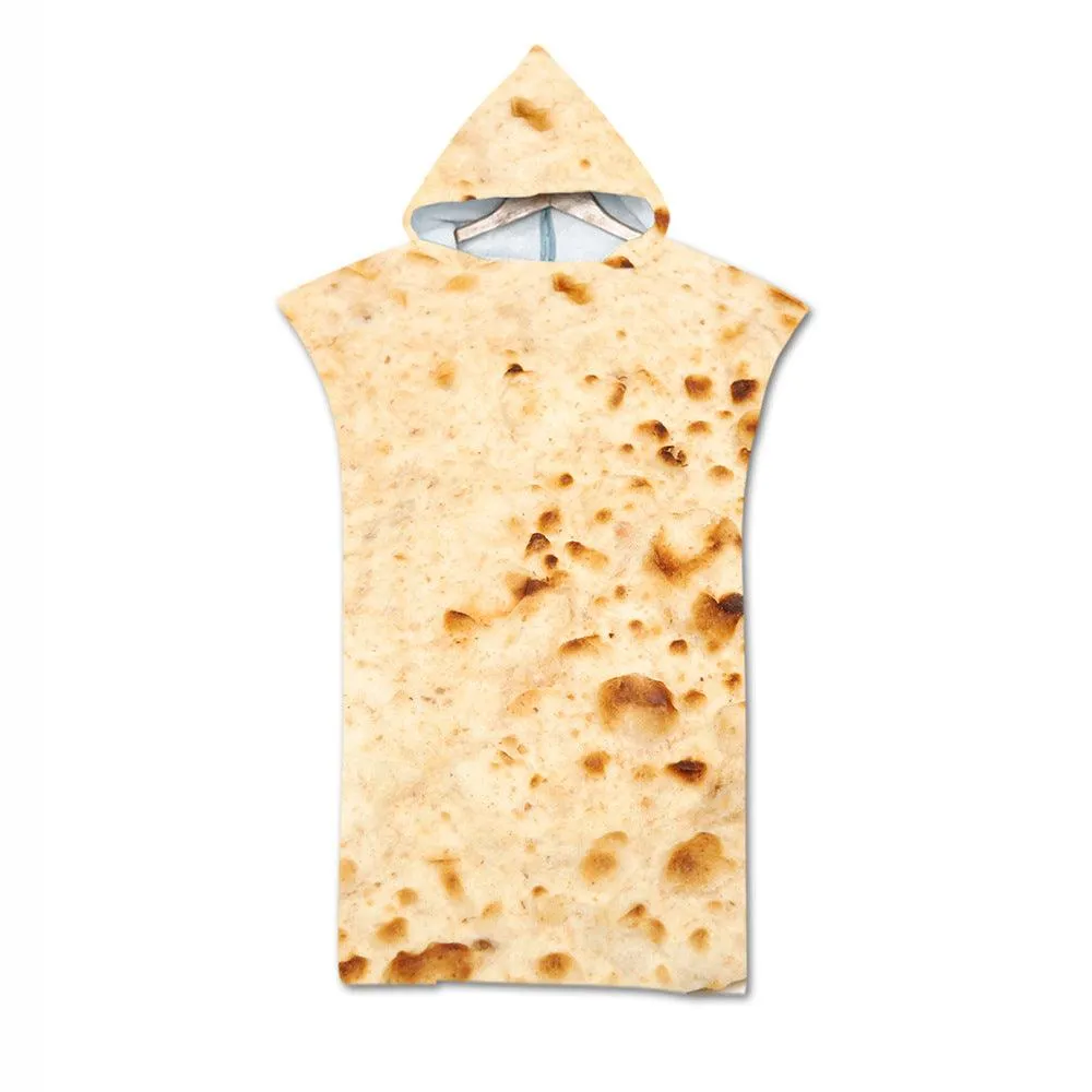 Cloak Geometric Print Hooded  Towel