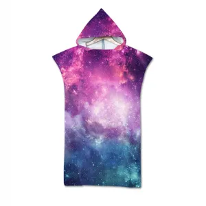 Cloak Geometric Print Hooded  Towel