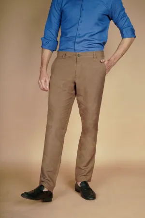 Coffee Brown Italian Linen Trousers
