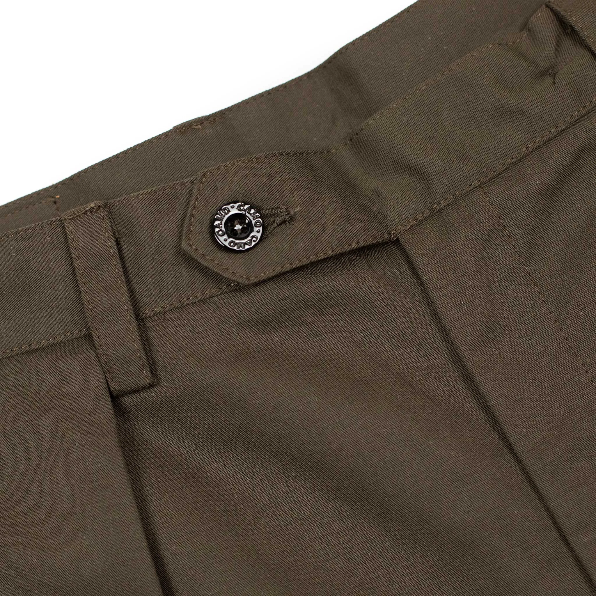 Comanche classic trousers in brown cotton twill (restock)