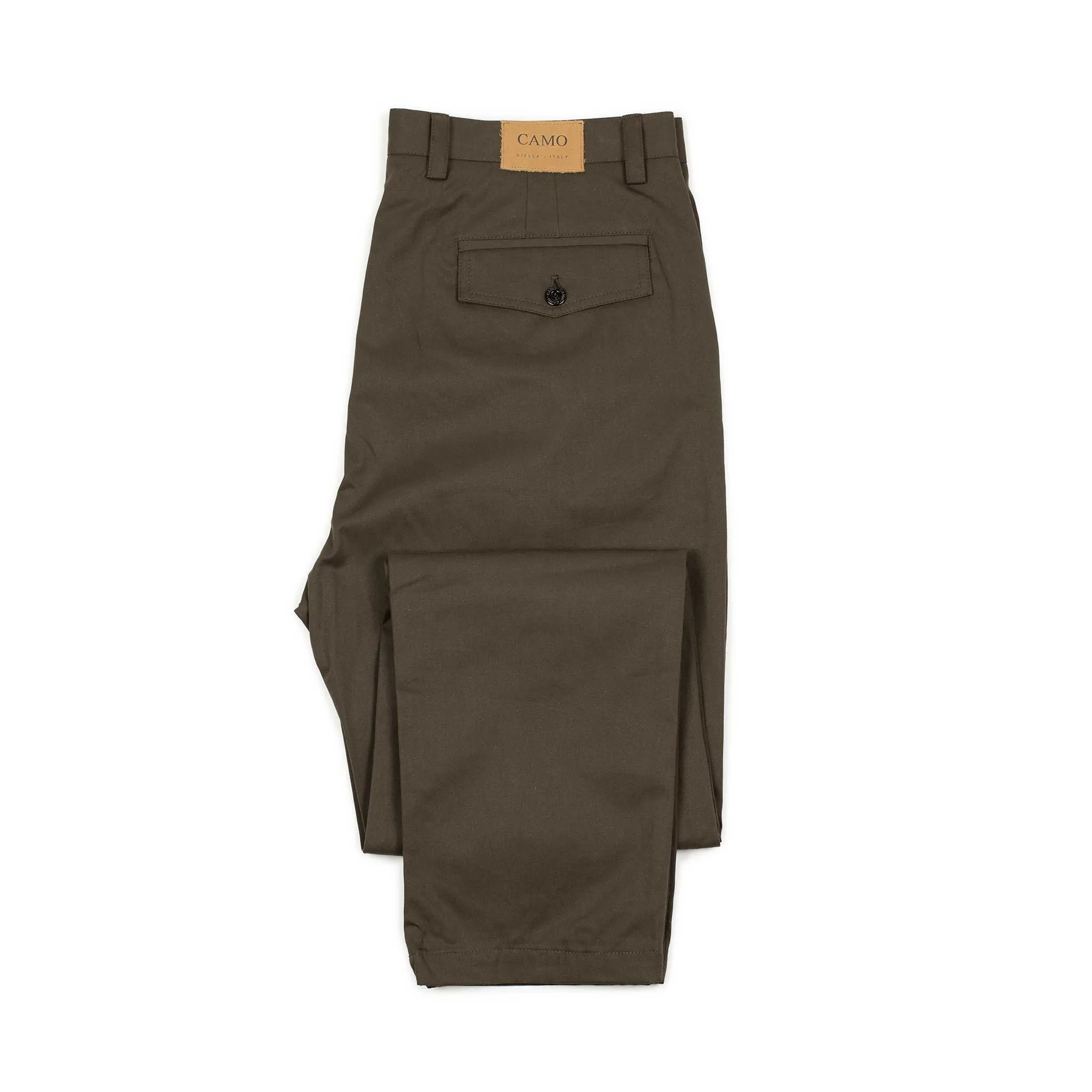 Comanche classic trousers in brown cotton twill (restock)
