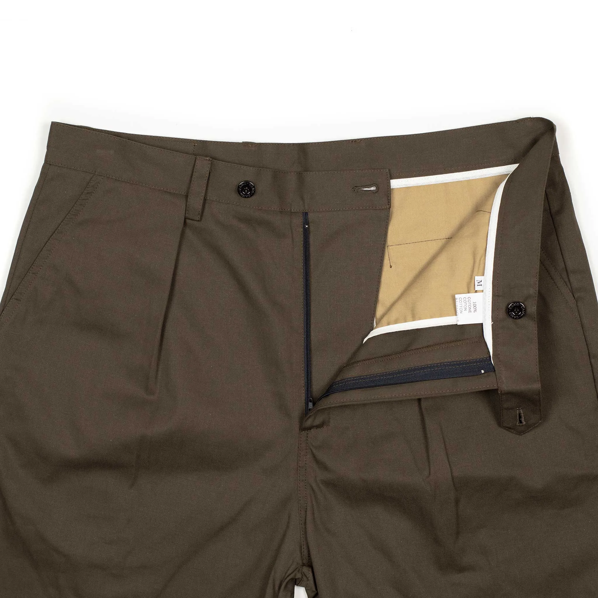 Comanche classic trousers in brown cotton twill (restock)