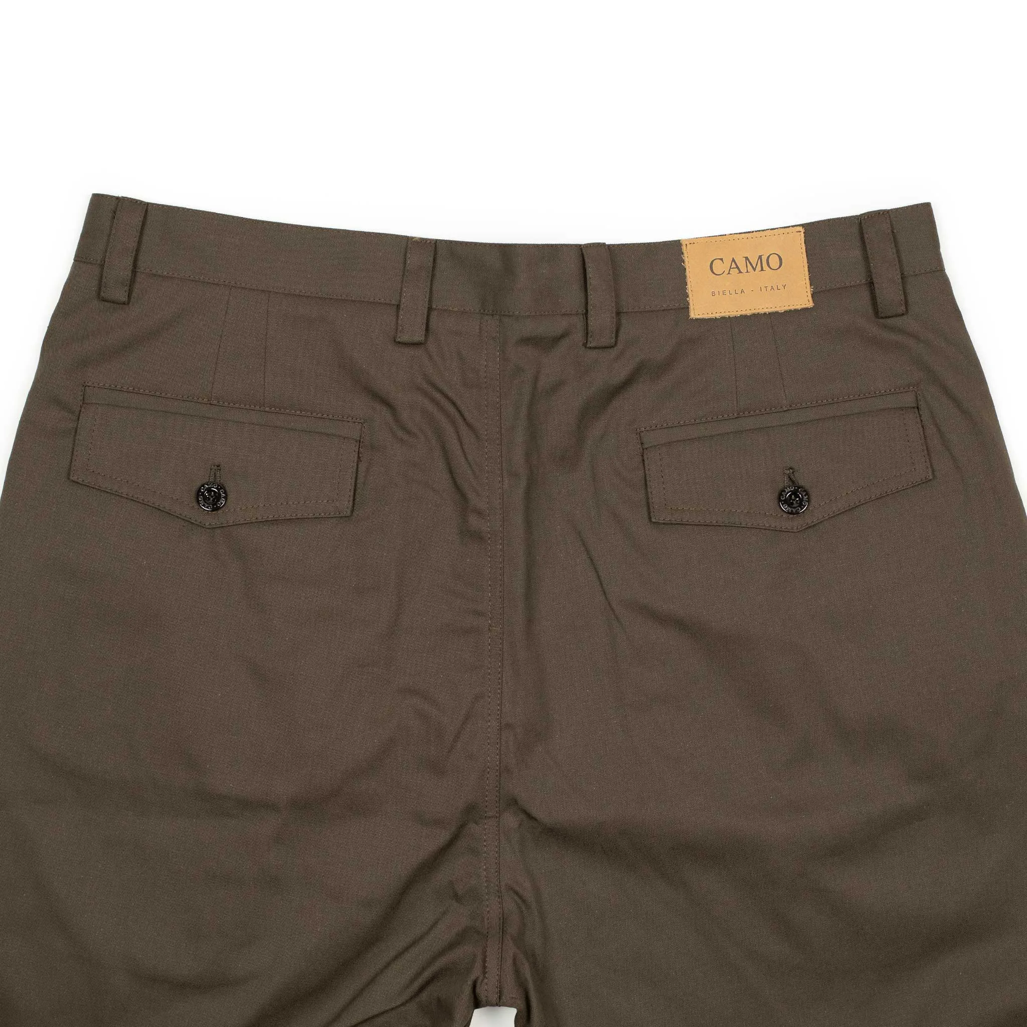 Comanche classic trousers in brown cotton twill (restock)