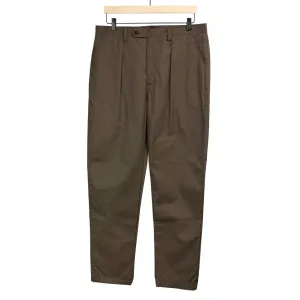 Comanche classic trousers in brown cotton twill (restock)