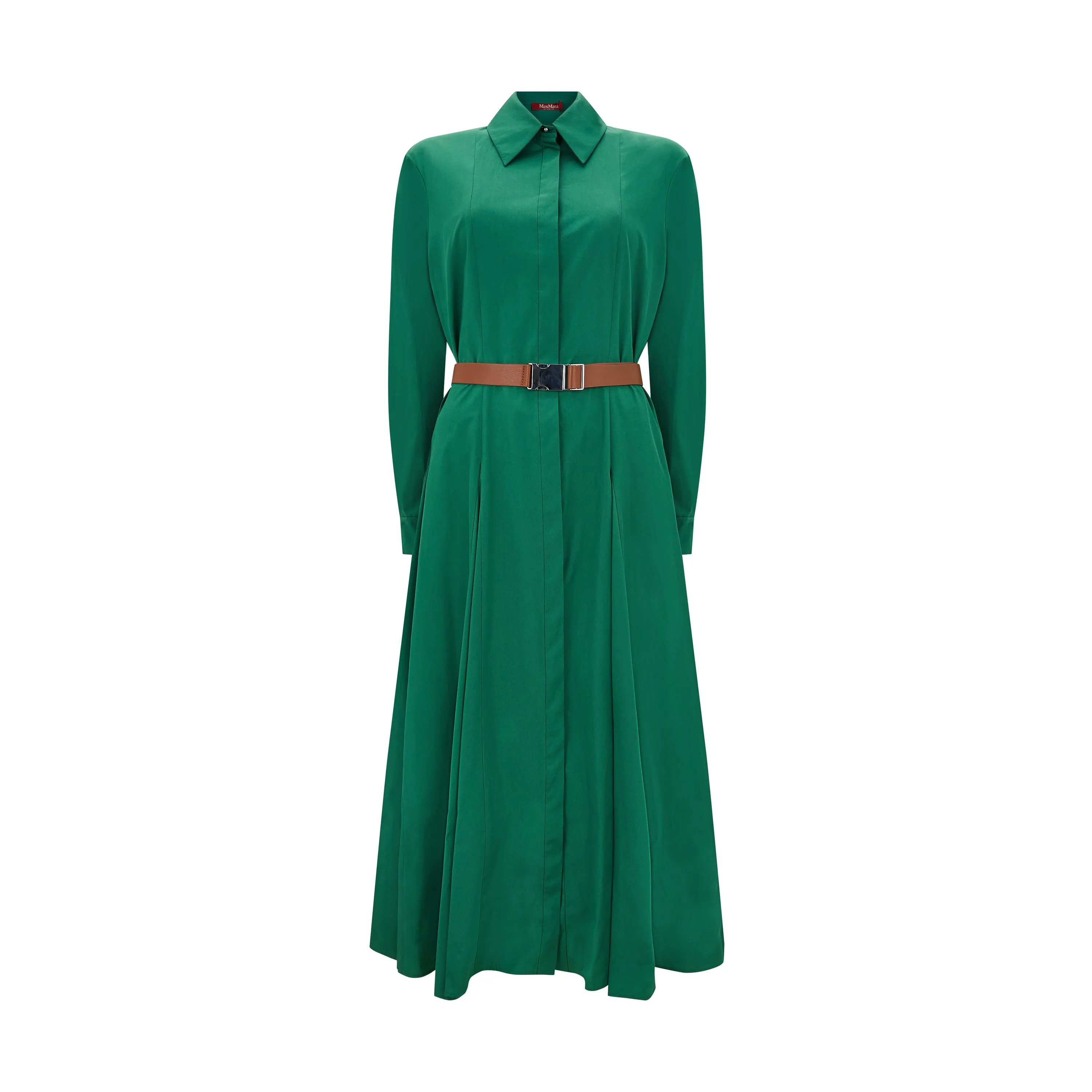 Dancing Cotton Popline Belted Dress