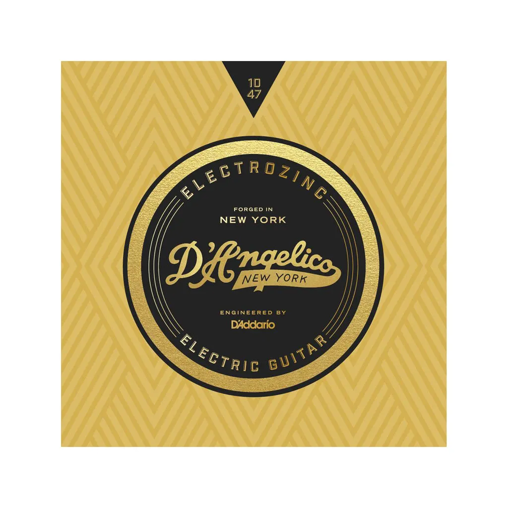 D'Angelico Electrozinc Strings, Jazz 10-47, X-Light-Wound Third String
