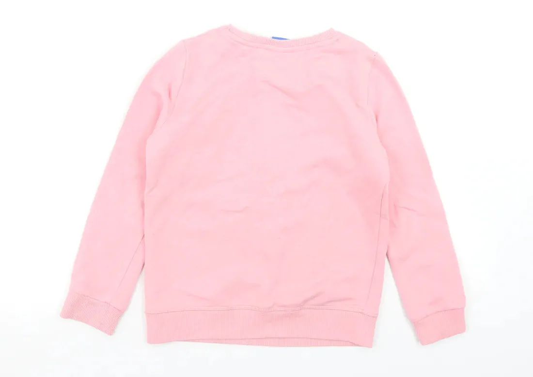 Disney Frozen Olaf Warm Hugs Girls Pink Character Jumper - Girls 6-7yrs