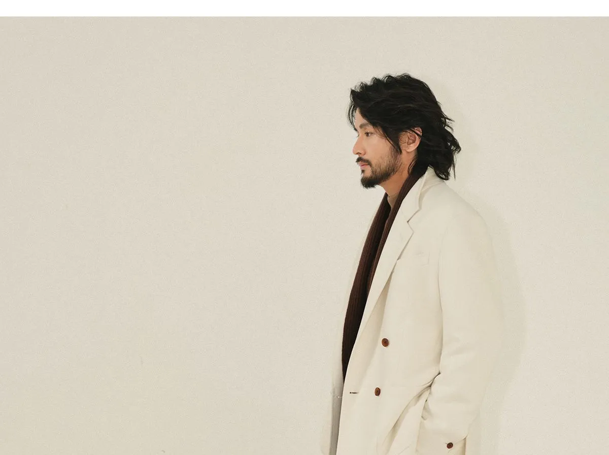 Double-Breasted Herringbone Suit
