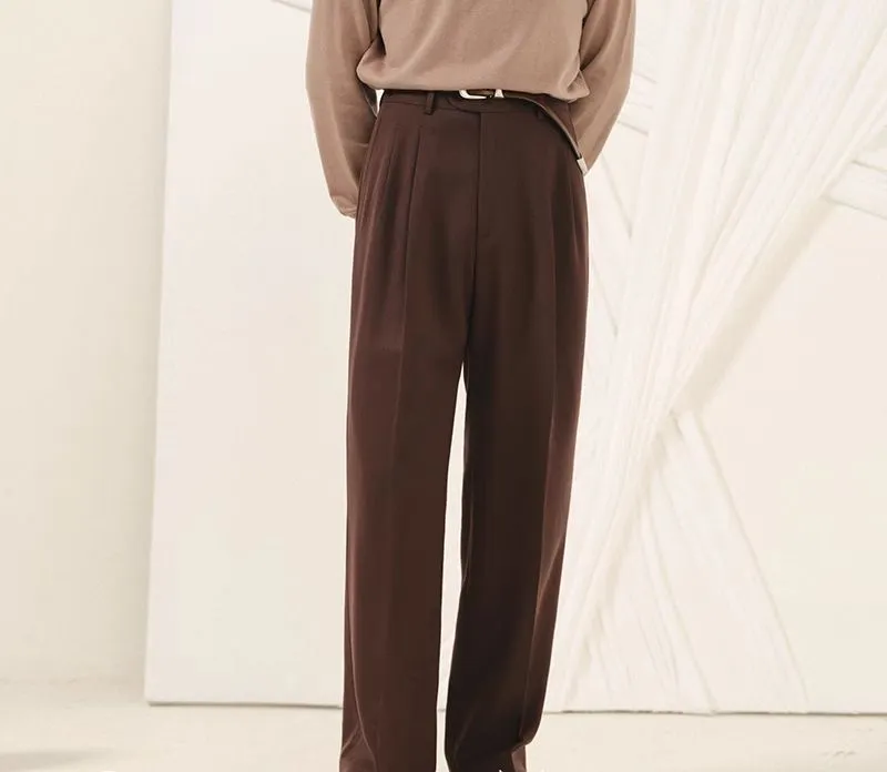 Double-Breasted Herringbone Suit