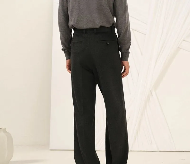 Double-Breasted Herringbone Suit