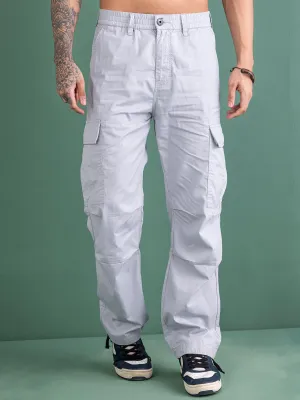 DOVE GREY BAGGY CARGO