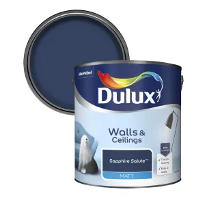 Dulux Matt Emulsion Paint For Walls And Ceilings - Sapphire Salute 2.5L
