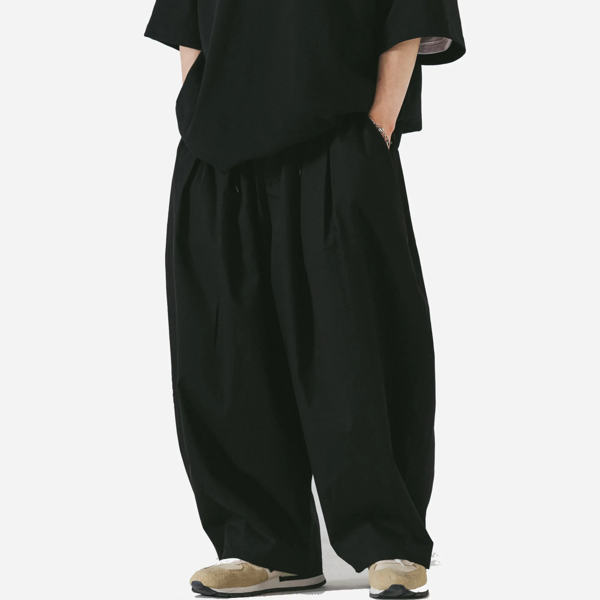 ESSENTIAL EASY BALLOON PANT - BLACK