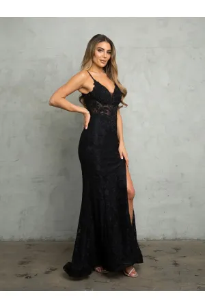 Eva USA 5260 Long Formal Fitted Evening Prom Dress