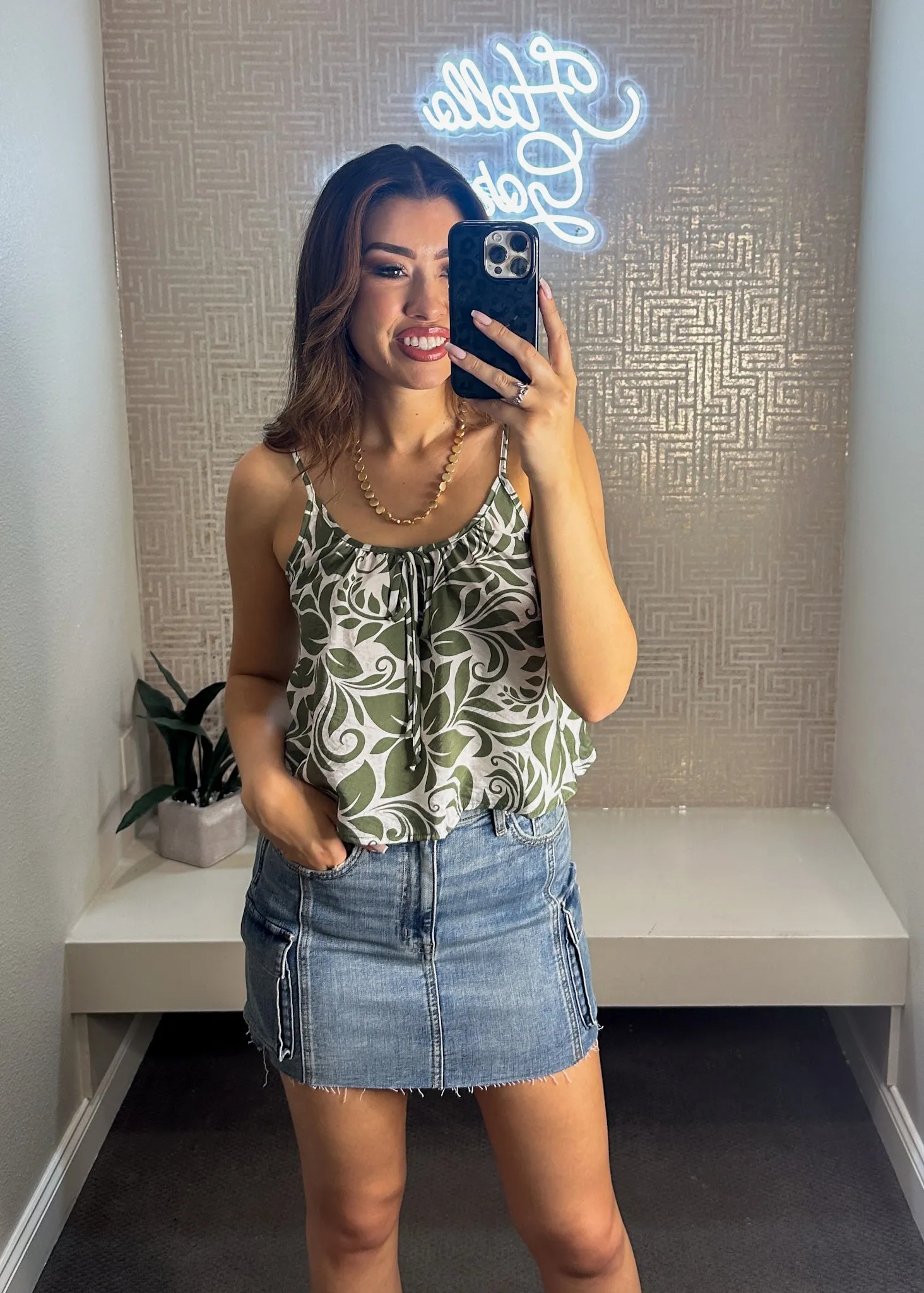 Everly Flowy Cami Crop Top