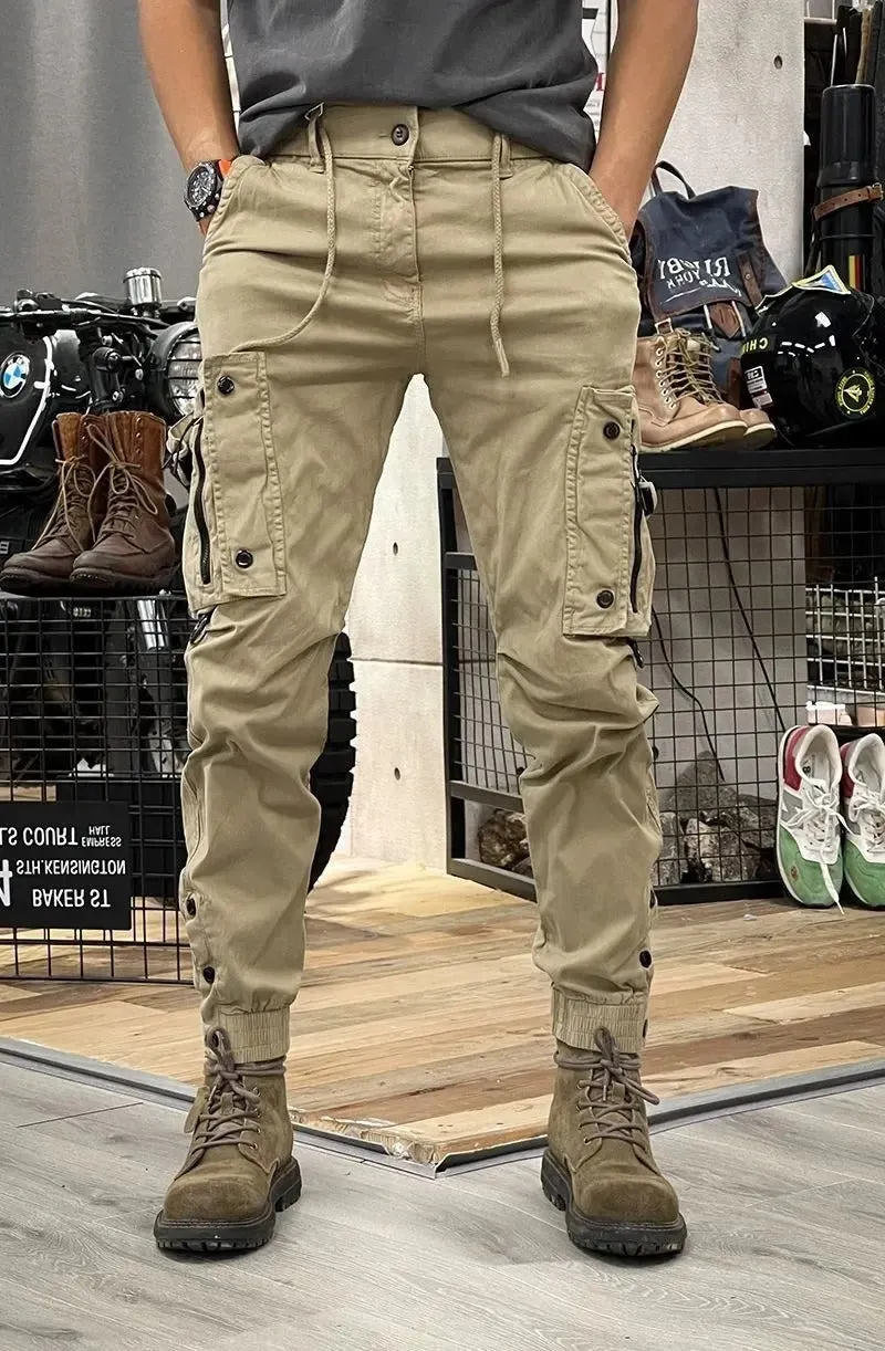 FERGUS | STRETCH CARGO TROUSERS WITH SPANDEX