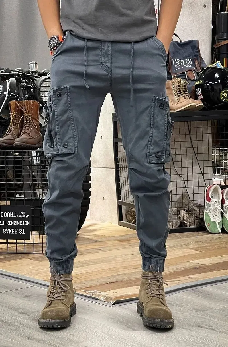 FERGUS | STRETCH CARGO TROUSERS WITH SPANDEX