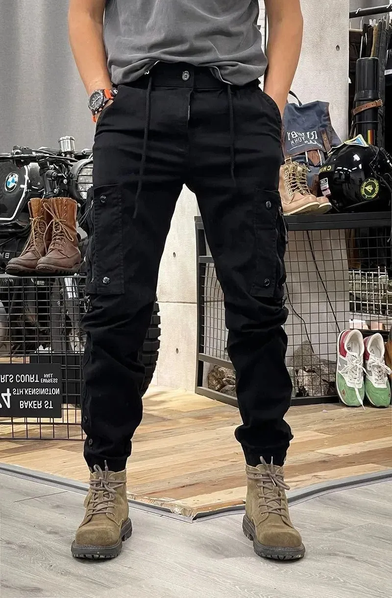 FERGUS | STRETCH CARGO TROUSERS WITH SPANDEX