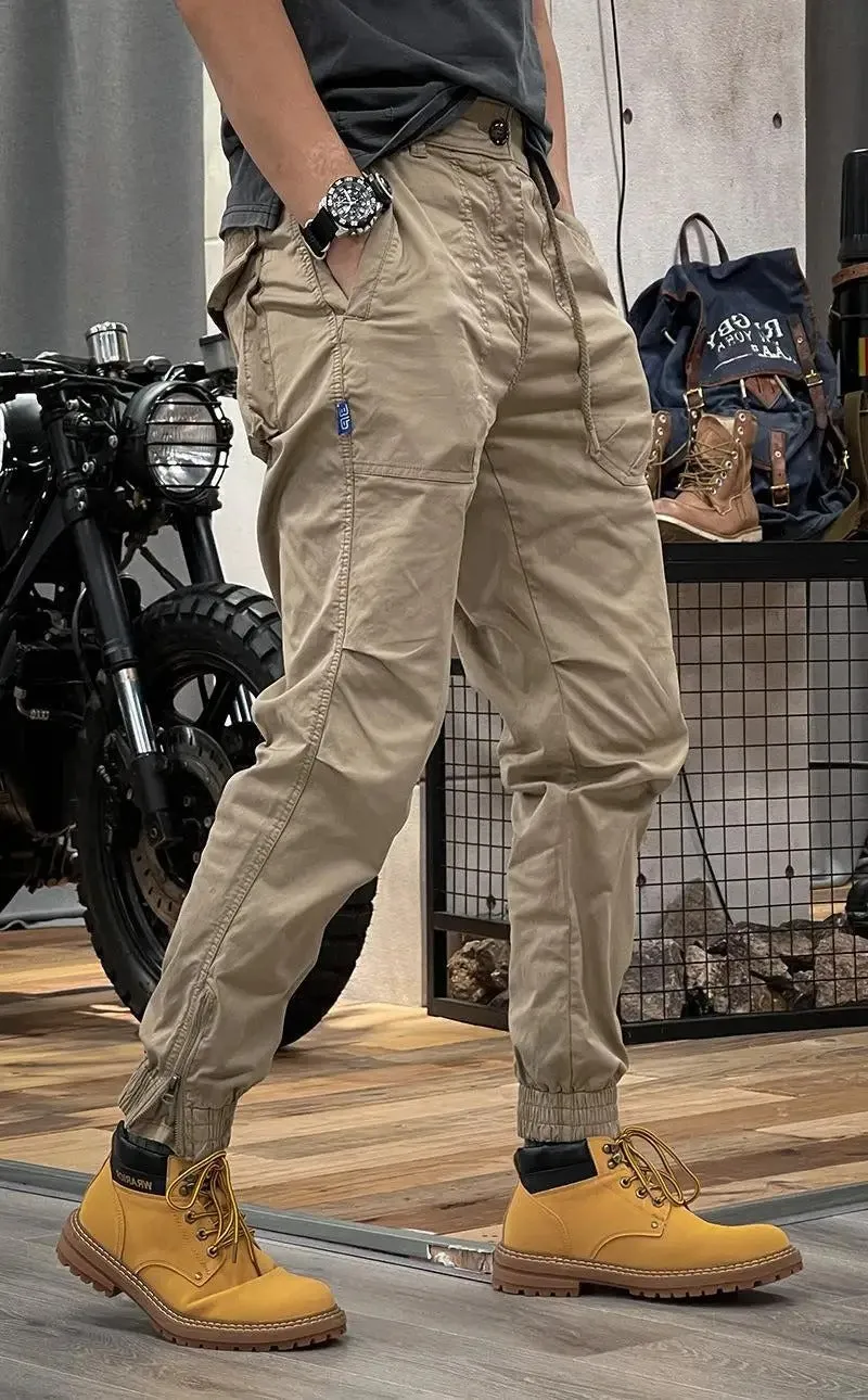 FERGUS | STRETCH CARGO TROUSERS WITH SPANDEX