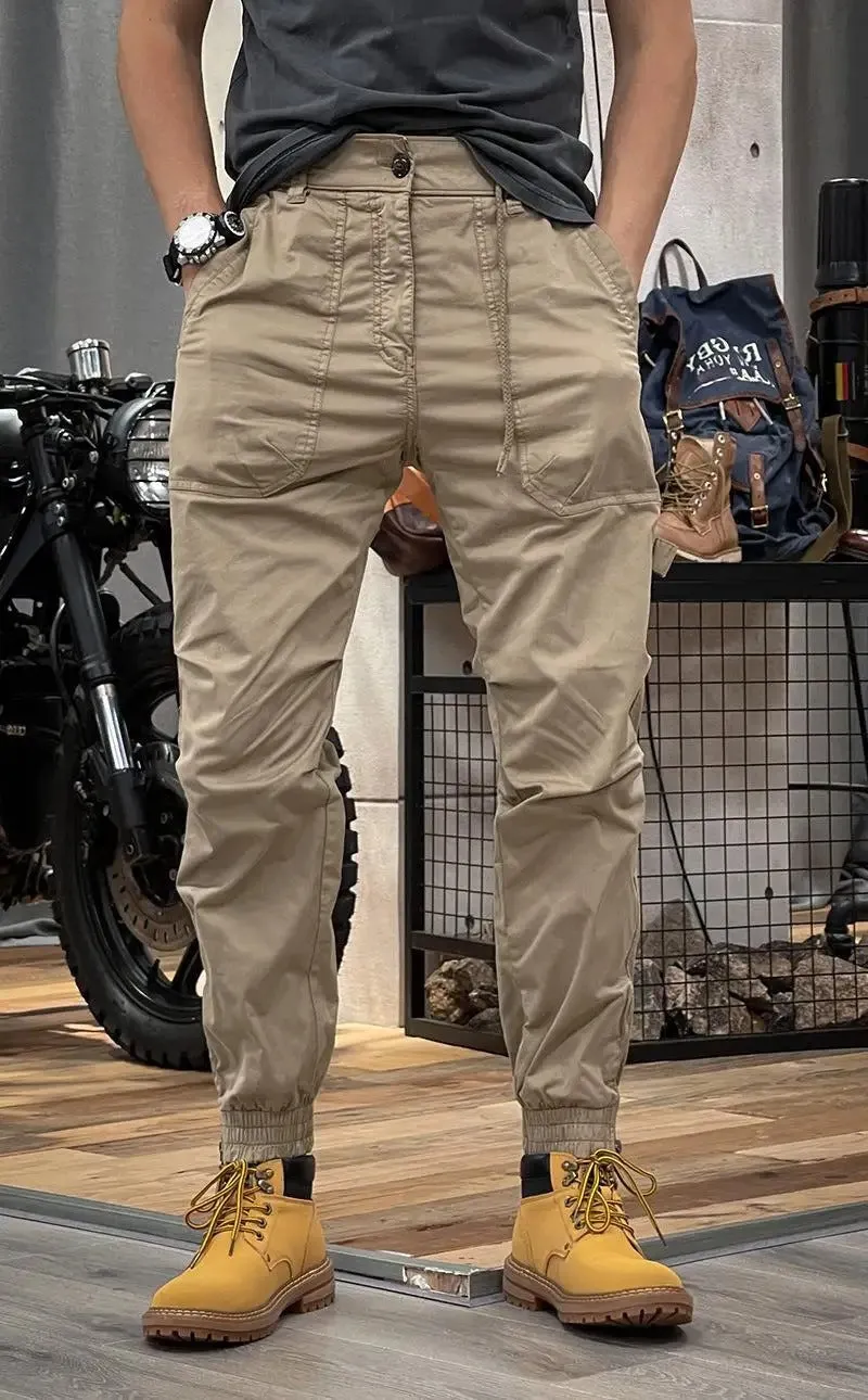 FERGUS | STRETCH CARGO TROUSERS WITH SPANDEX