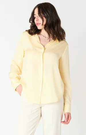 Flowy Satin Blouse | Lemon