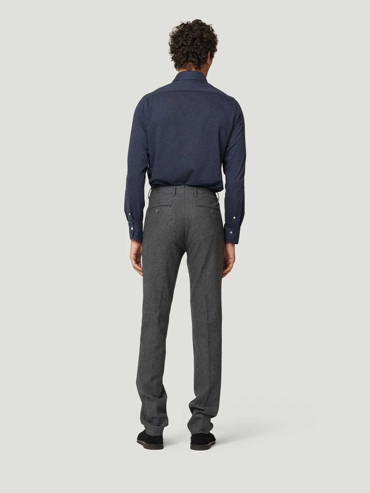 Grey Flannel Stretch Trouser