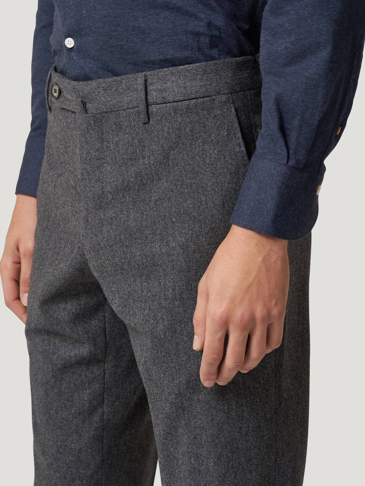 Grey Flannel Stretch Trouser