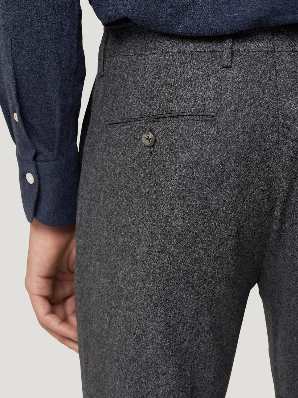 Grey Flannel Stretch Trouser