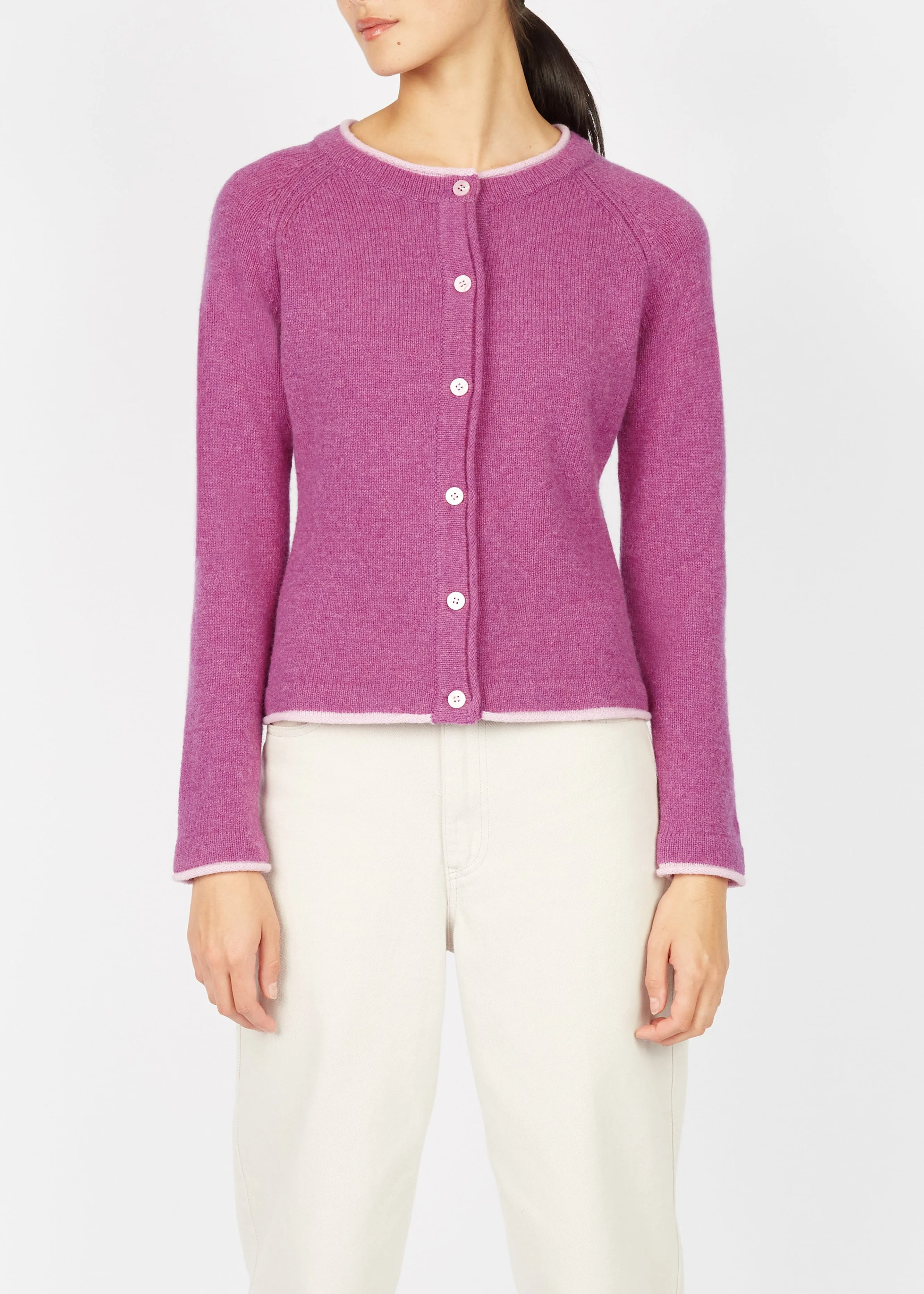 IrelandsEye Killiney Cardigan | Boysen Berry