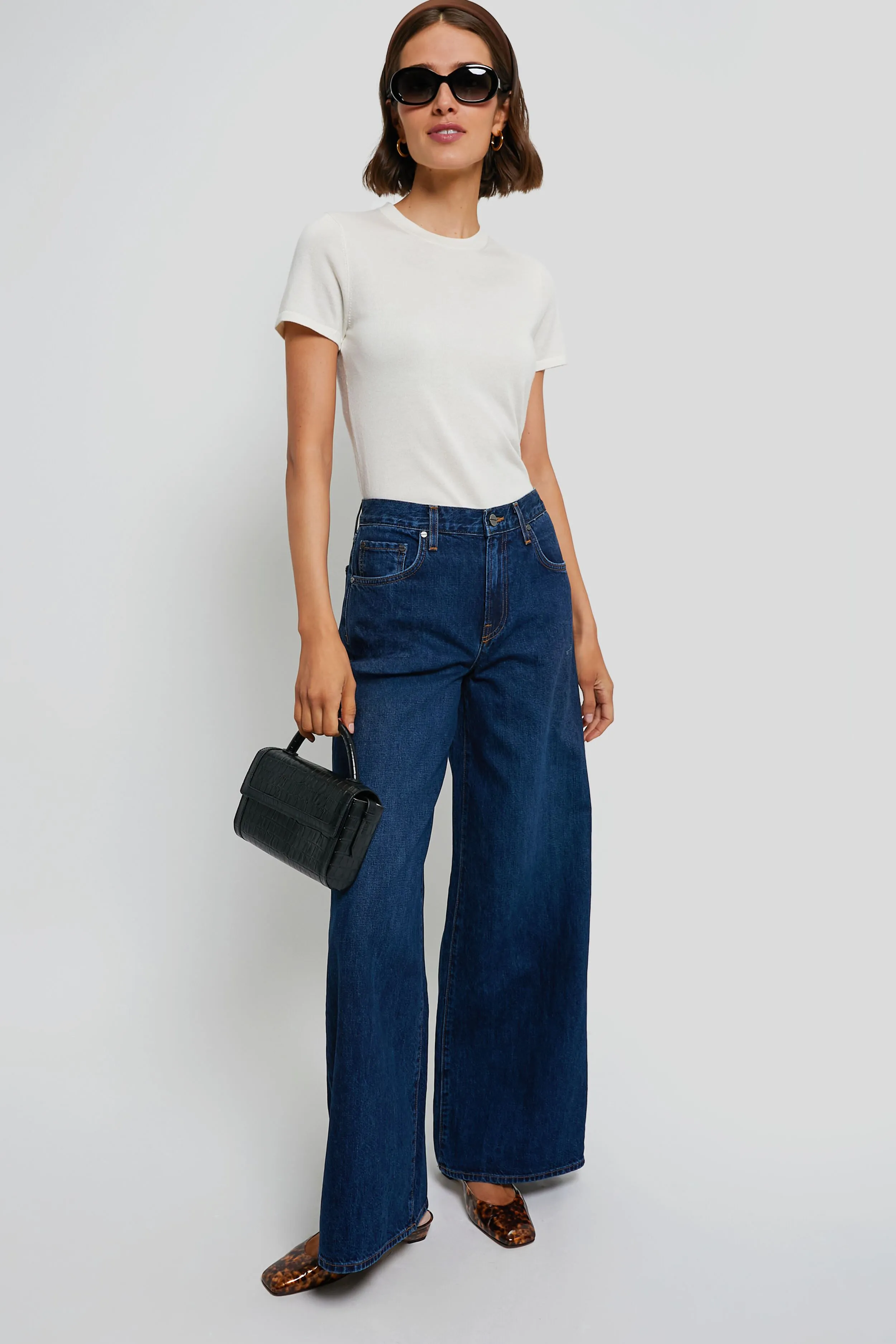 Ivory Cashmere Silk Blend Katie Tee