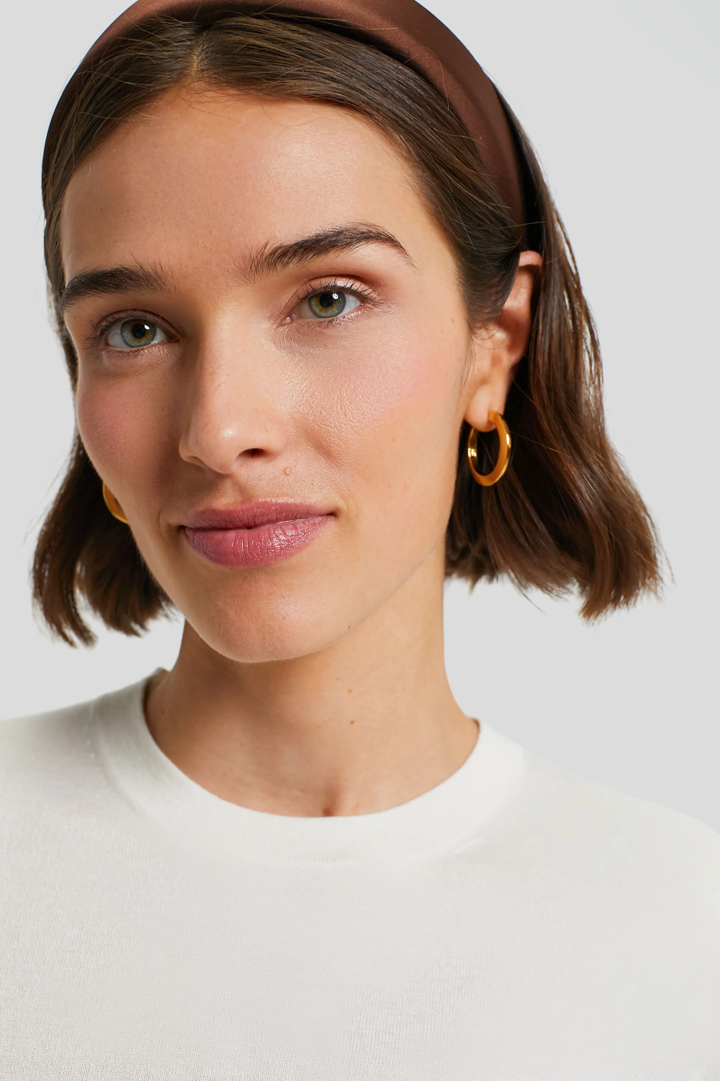 Ivory Cashmere Silk Blend Katie Tee