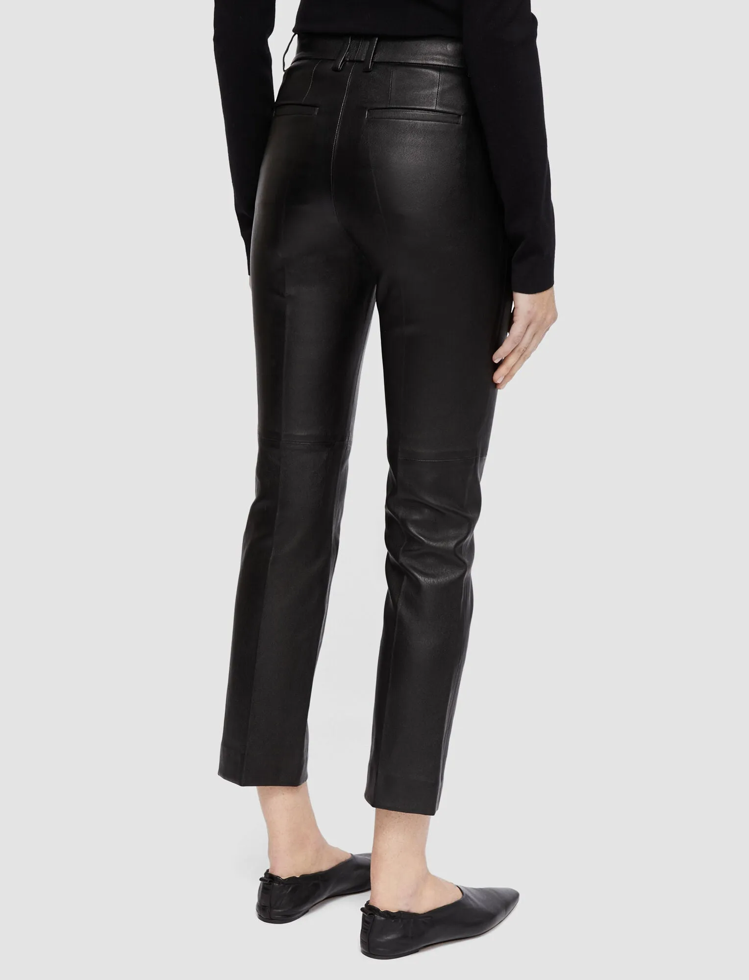 Joseph Coleman Black Leather Pants