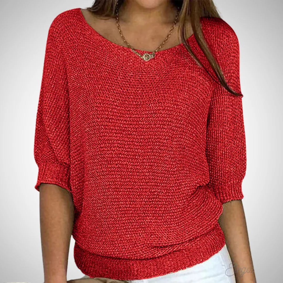 Katerina Cross-Knitted Sweater