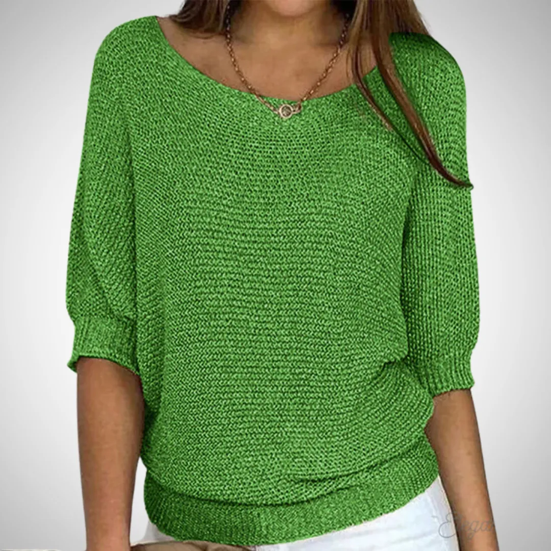Katerina Cross-Knitted Sweater
