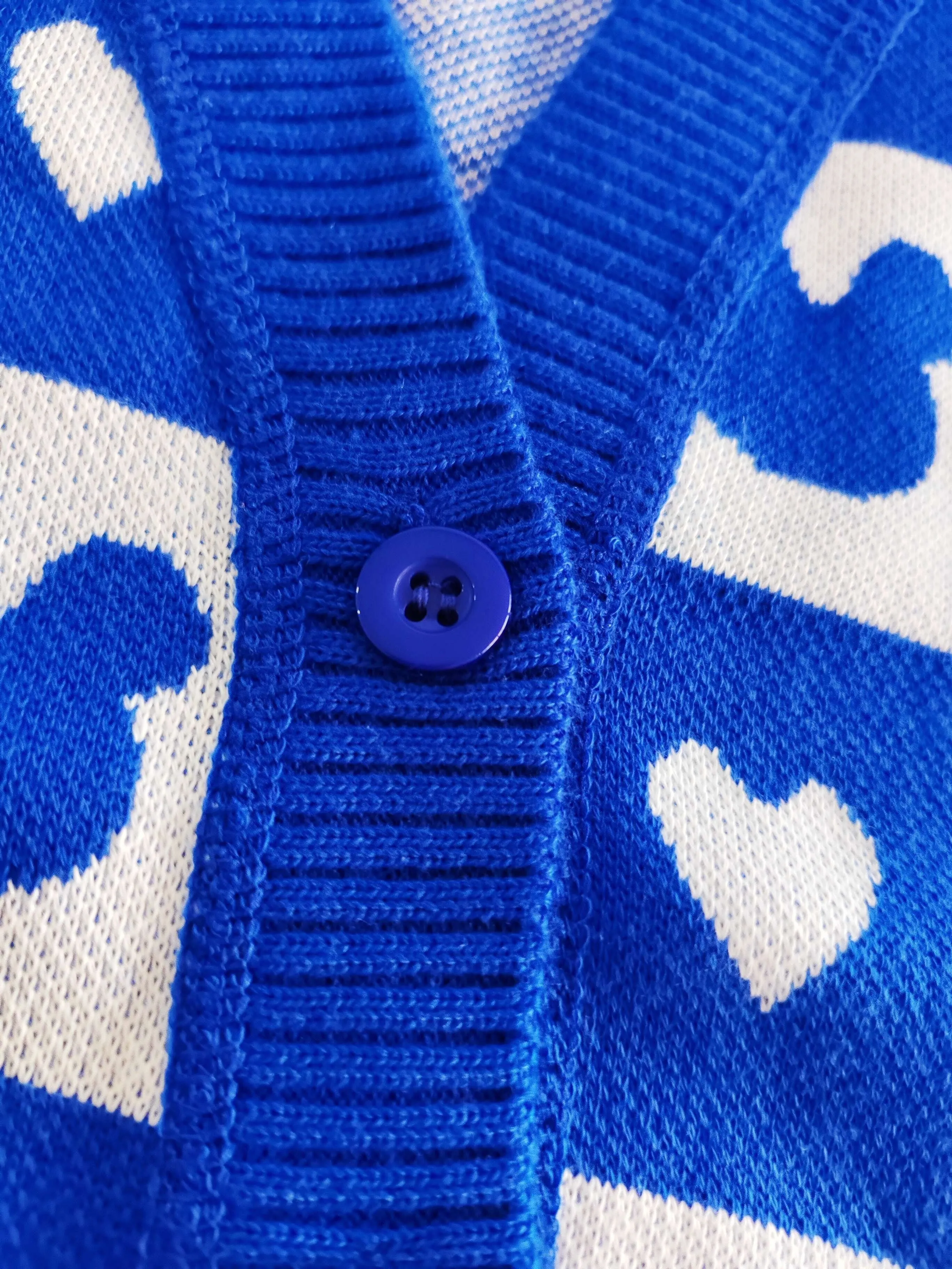 Kids Checked Cardigan With Heart Pattern, Boys Casual Knit Sweater, Boys Stylish Spring And Autumn Outerwear