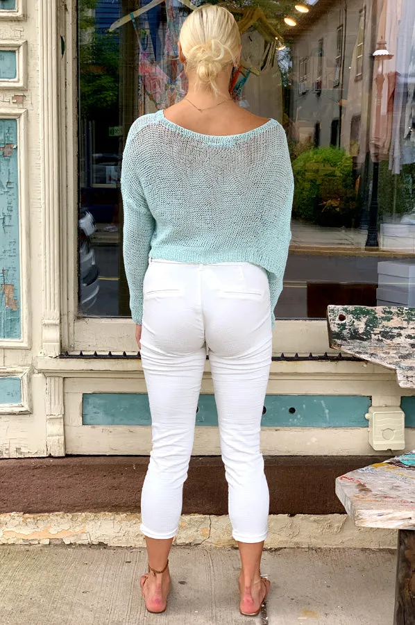 Knit Pullover - Ice Green