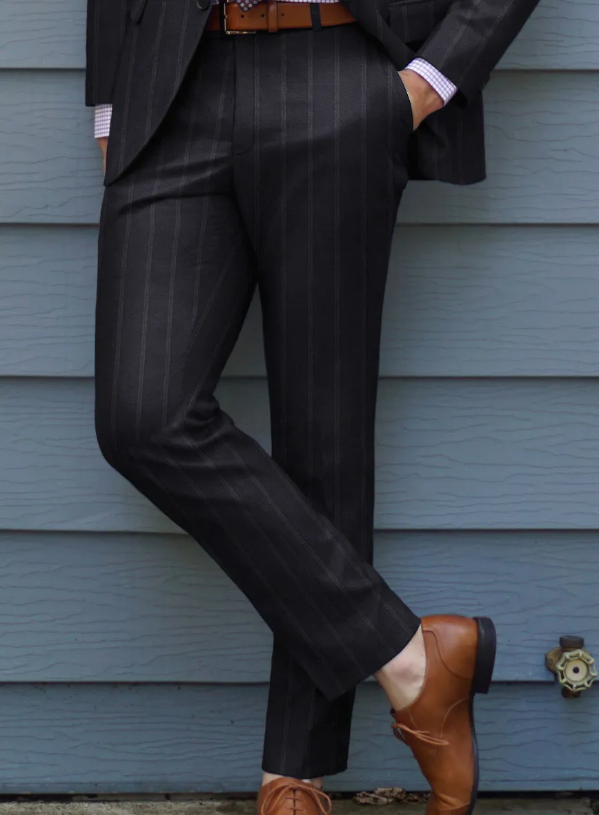Lanificio Zegna Loop Dovana Blue Stripe Wool Suit